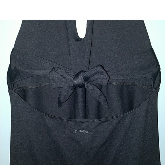 Patagonia Morning Glory Black Halter Dress with neck and back ties. - Picture 8 of 12